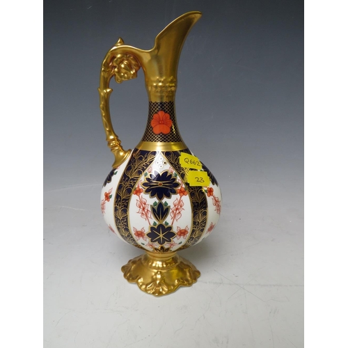 544 - A ROYAL CROWN DERBY IMARI EWER PITCHER JUG, pattern no. 1128, H 26 cmCondition Report:No obvious dam... 