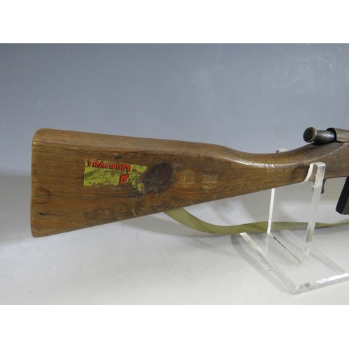 570 - A CHILDS ARMY CADET TRAINING RIFLE BY PARIS MANUFACTURING Co., together with a Rustler Laramie repea... 