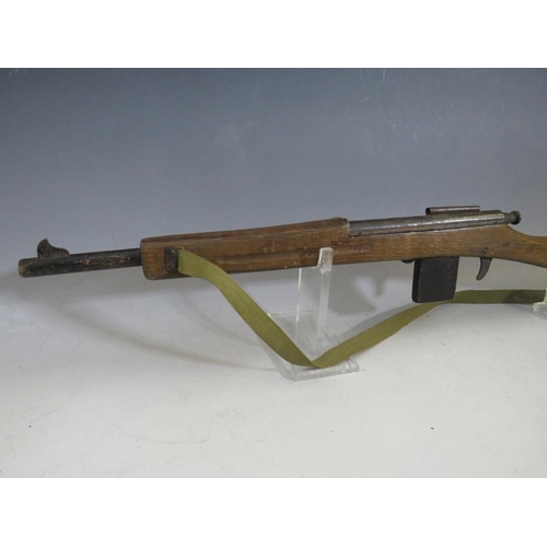 570 - A CHILDS ARMY CADET TRAINING RIFLE BY PARIS MANUFACTURING Co., together with a Rustler Laramie repea... 