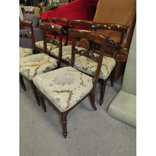 A Set Of 6 William Iv Rosewood Dining Chairs