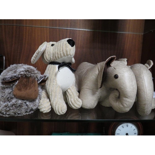 251 - FOUR ASSORTED  ANIMAL DOOR STOPS