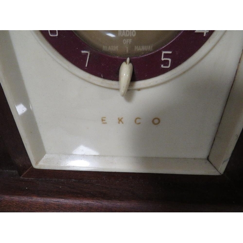 263 - A VINTAGE EKCO RADIO ALARM CLOCK