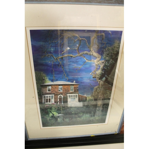 31 - A SELECTION OF FRAMED AND GLAZED PICTURES, AND PRINTS TO INCLUDE MICHAEL DICKIES HOUSE (6)