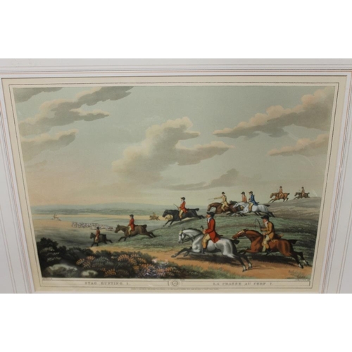 35 - A FOLIO OF FIVE HUNTING SCENES BY EDWARD ORME