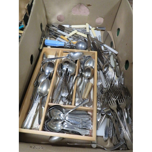 101 - THREE BOXES OF CUTLERY