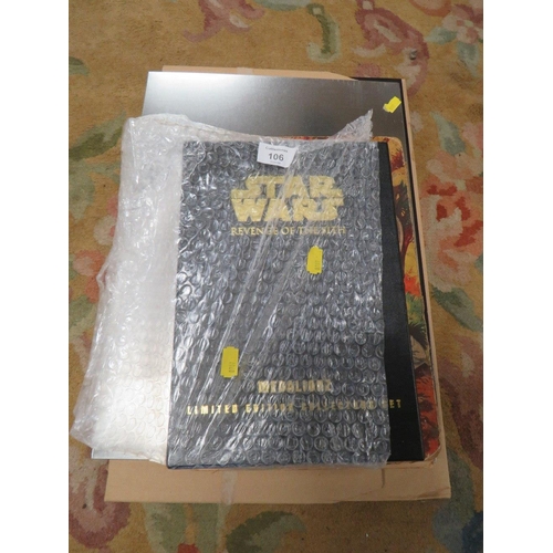 106 - A SMALL SELECTION OF COLLECTABLES  TO INCLUDE STARS WARS REVENGE OF THE SITH COLLECTORS LIMITED EDIT... 