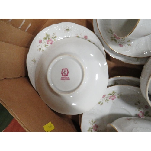 109 - TWO TRAYS OF CZECH TEA/DINNER WARE