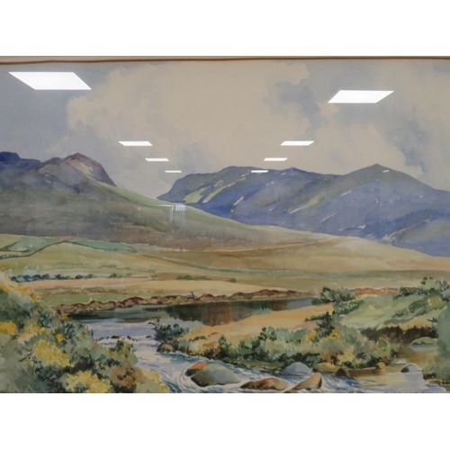 23 - A PAIR OF FRAMED R. MACDONALD ROSS WATERCOLOURS 31 X 46 CM (2)