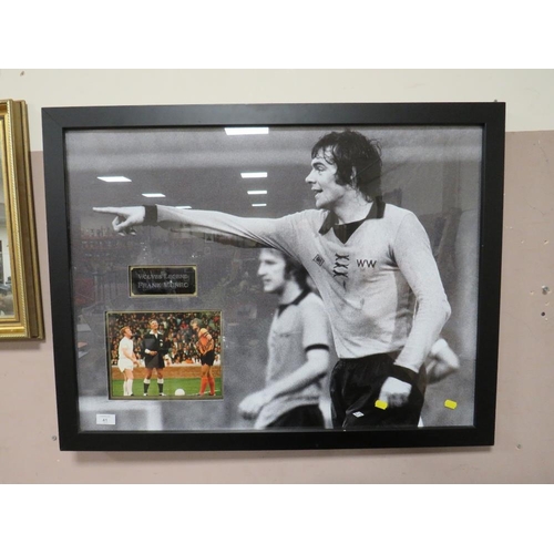 41 - TWO FRAMED WWFC SIGNED PLAYER PICTURES INC. FRANK MUNRO, STEVE BULL AND JOHN RICHARDS