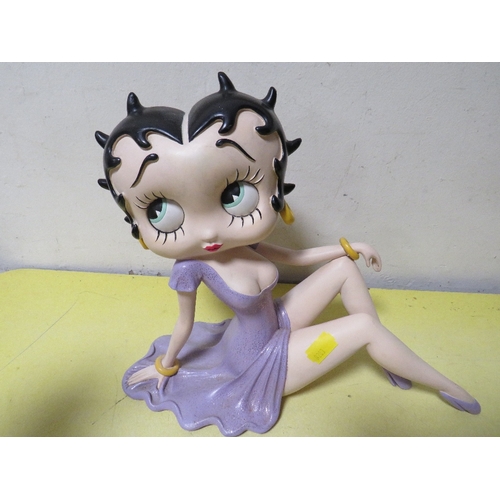 207 - THREE SMALL BETTY BOOP FIGURES TOGETHER WITH A C&S COLLECTABLE BETTY BOOP  MONEY BANK (4) NB: CAN CA... 