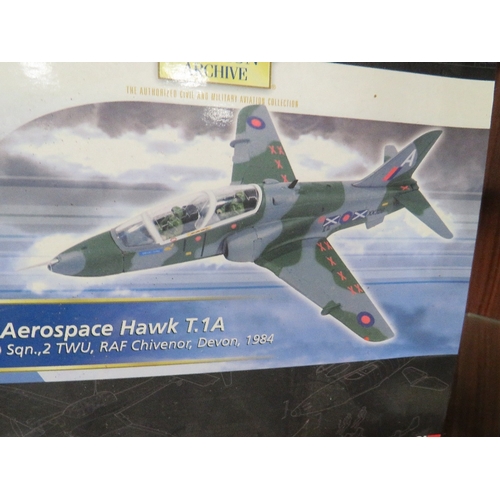 212 - FIVE BOXED CORGI LIMITED EDITION THE AVIATION ARCHIVE MODEL AIRCRAFT SCALE 1:72 TO INCLUDE HAWKER HU... 