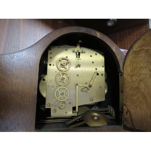 226 - A VINTAGE   EDWARDIAN MANTLE CLOCK WITH DEDICATION PLAQUE