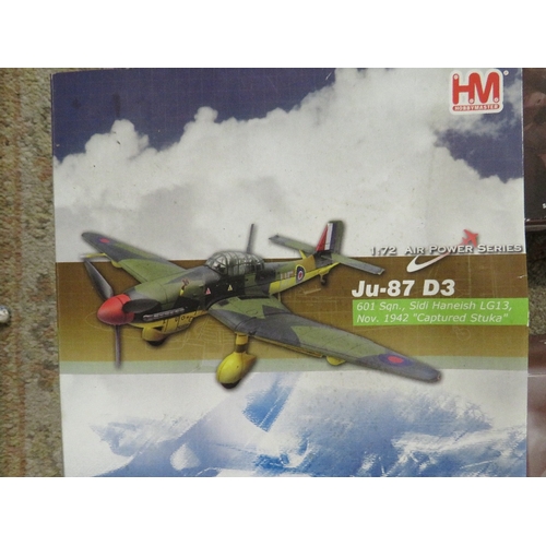 258 - FIVE BOXED MODEL AIRCRAFT TO INCLUDE CORGI EXAMPLES, LIMITED EDITION HOBBYMASTER