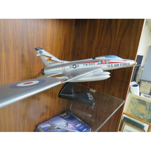 274 - THREE MODEL AIRCRAFT ON BASES TO INCLUDE U.S AIR FORCE AND HUNTER  XL613