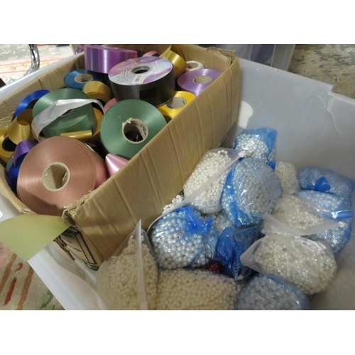 107 - TWO CRATES OF ASSORTED EX SHOP STOCK COMPRISING A QUANTITY OF METALLIC CELEBRATION (HELIUM) BALLOONS... 