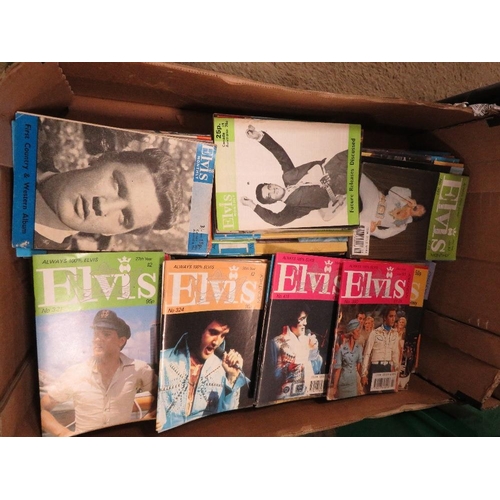 125 - APPROXIMATELY 300 ALWAYS 100% ELVIS COLLECTORS MAGAZINES