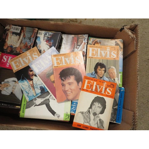 125 - APPROXIMATELY 300 ALWAYS 100% ELVIS COLLECTORS MAGAZINES