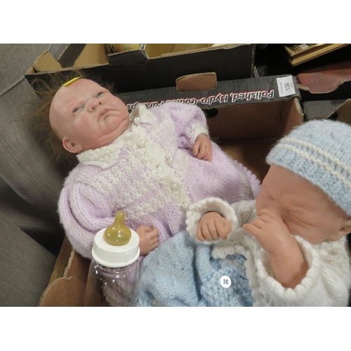 136 - TWO VINTAGE DOLLS (BERENGUER) REAL LIFE DOLLS