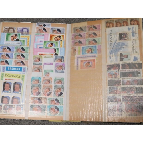 228 - A STAMP COLLECTION TO INCLUDE EIGHT LARGE STAMP ALBUMS / STOCK BOOKS (SIX WORLD STAMP ALBUMS, ONE CO... 