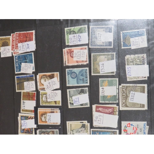 232 - A STAMP COLLECTION TO INCLUDE TWELVE ALBUMS / STOCK BOOKS CONTAINING MAINLY GERMAN, PORTUGUESE, ITAL... 