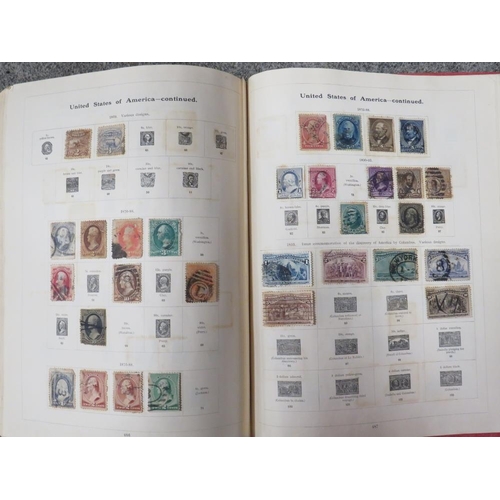 240 - A STAMP COLLECTION IN FIVE ALBUMS TO INCLUDE A GOOD SELECTION OF BRITISH VICTORIAN EXAMPLES AND VARI... 