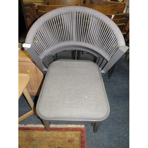 774 - FOUR MODERN STACKING PATIO CHAIRS