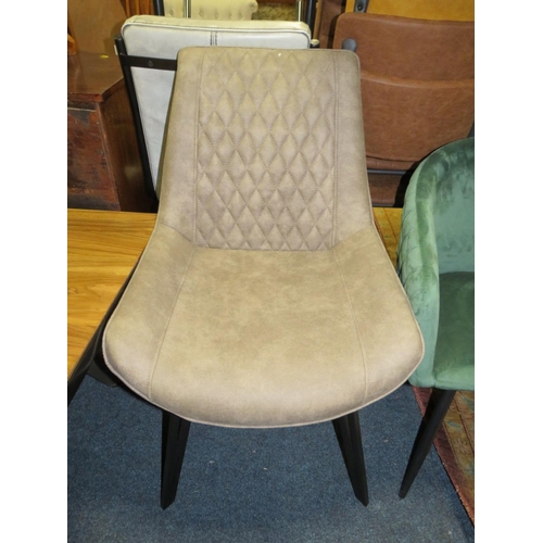 806 - FOUR ASSORTED MODERN DINING CHAIRS