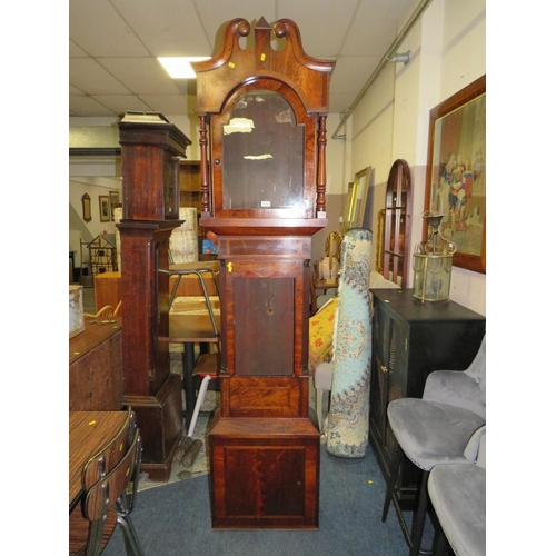 819 - AN ANTIQUE MAHOGANY LONGCASE CLOCK CASE