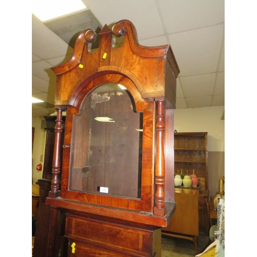 819 - AN ANTIQUE MAHOGANY LONGCASE CLOCK CASE