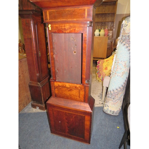 819 - AN ANTIQUE MAHOGANY LONGCASE CLOCK CASE