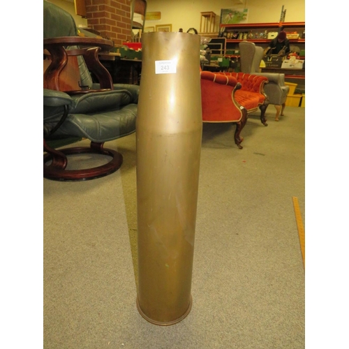 243 - A LARGE VINTAGE SHELL CASING