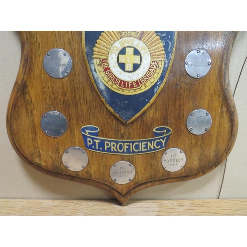 264 - A VINTAGE SHIELD FOR THE FOREST OF DEAN AREA FOR PIT PROFICIENCY AWARDS