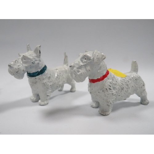 270 - FOUR CAST METAL COLD PAINTED DOG FIGURES