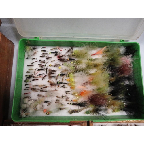 312 - SIX TRAYS OF ASSORTED FLY FISHING FLIES