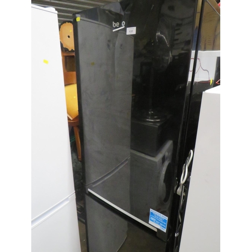 630 - A BLACK BEKO FRIDGE FREEZER