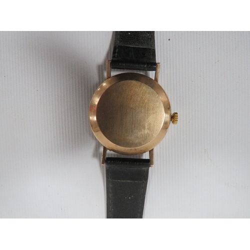 336 - A HALLMARKED 9 CARAT GOLD AVIA WRIST WATCH A/F