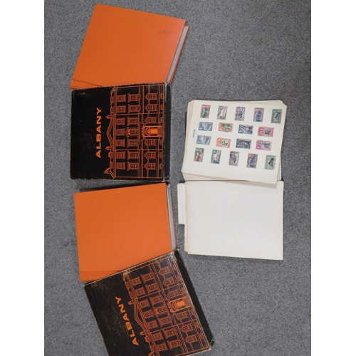 438 - THREE ALBUMS OF STAMPS TO INCLUDE ONE MAINLY COMMONWEALTH WITH VICTORIAN EXAMPLES AND TWO ALBUMS OF ... 