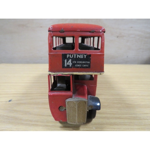 281 - A SMALL TRIANG DOUBLE DECKER RED LONDON BUS