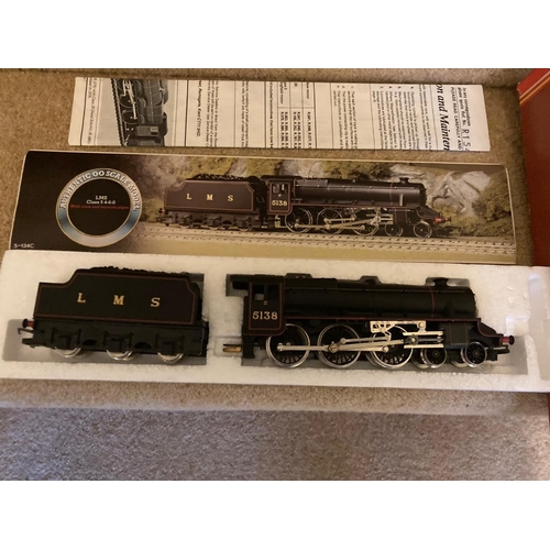 71 - A BOXED HORNBY OO GAUGE LMS CLASS 5, 4-6-0 STEAM LOCOMOTIVE AND TENDER