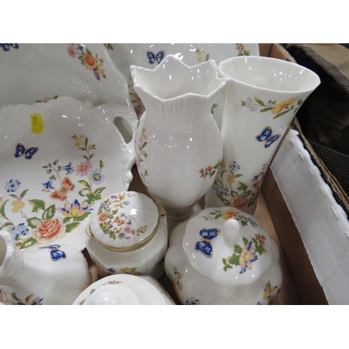 152 - A TRAY OF MAINLY AYNSLEY COTTAGE GARDEN CERAMICS