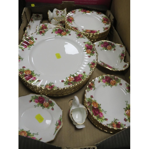 75 - TWO TRAYS OF ROYAL ALBERT OLD COUNTRY ROSES