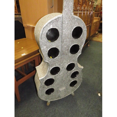 751 - A SPARKLY DOUBLE BASS WINE RACK