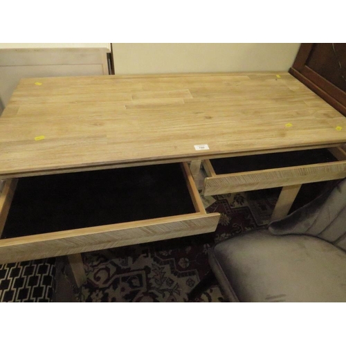 799 - A MODERN TWO DRAWER CONSOLE TABLE WITH CHAIR W-110 CM