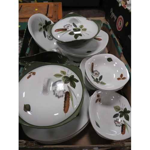 82 - A TRAY OF MID WINTER FASHION SHAPE RETRO DINNER WARE