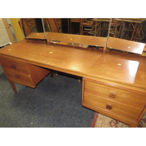 824 - A MID CENTURY TEAK DRESSING TABLE W-153 CM