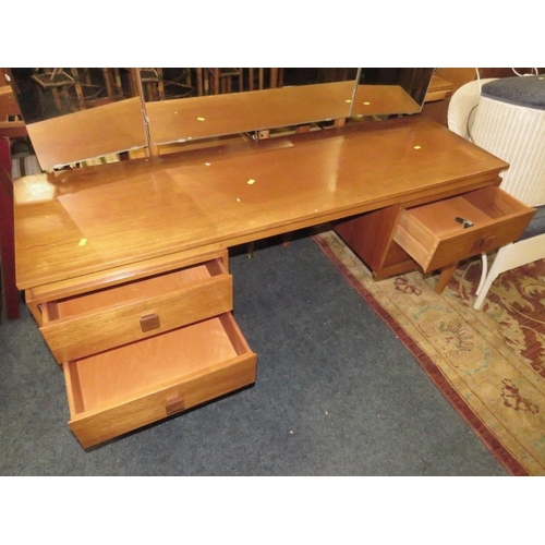 824 - A MID CENTURY TEAK DRESSING TABLE W-153 CM