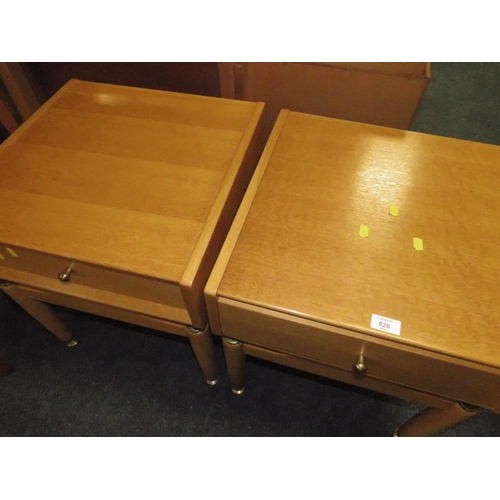 826 - A PAIR OF MID CENTURY 'E. GOMME' FOR G-PLAN BEDSIDE DRAWERS