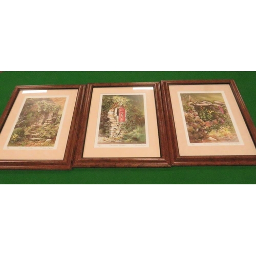 9 - A FRAMED JAMES D PRESTON LTD EDITION PRINT WITH THREE JUDY BOYES SIGNED PRINTS (4)