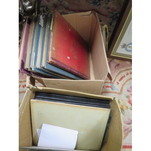 92 - TWO BOXES OF BOOKS OF ENGRAVINGS AND PICTURES TO INCLUDE SHAKESPEARE