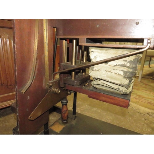 98 - TWO LARGE MAHOGANY CASED VICTORIAN PHOTOGRAPHICAL ENLARGERS A/F